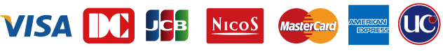 VISA,DC,JCB,NicoS,Mastercard,AMEX,uc